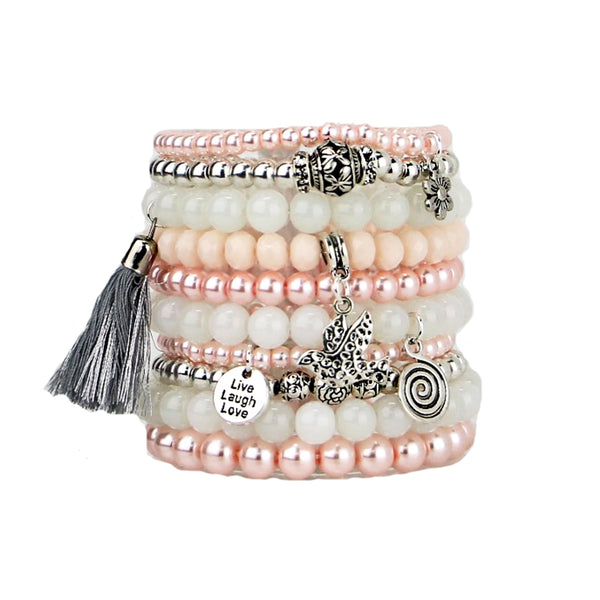 Amara - Bead Bracelets Set of 10