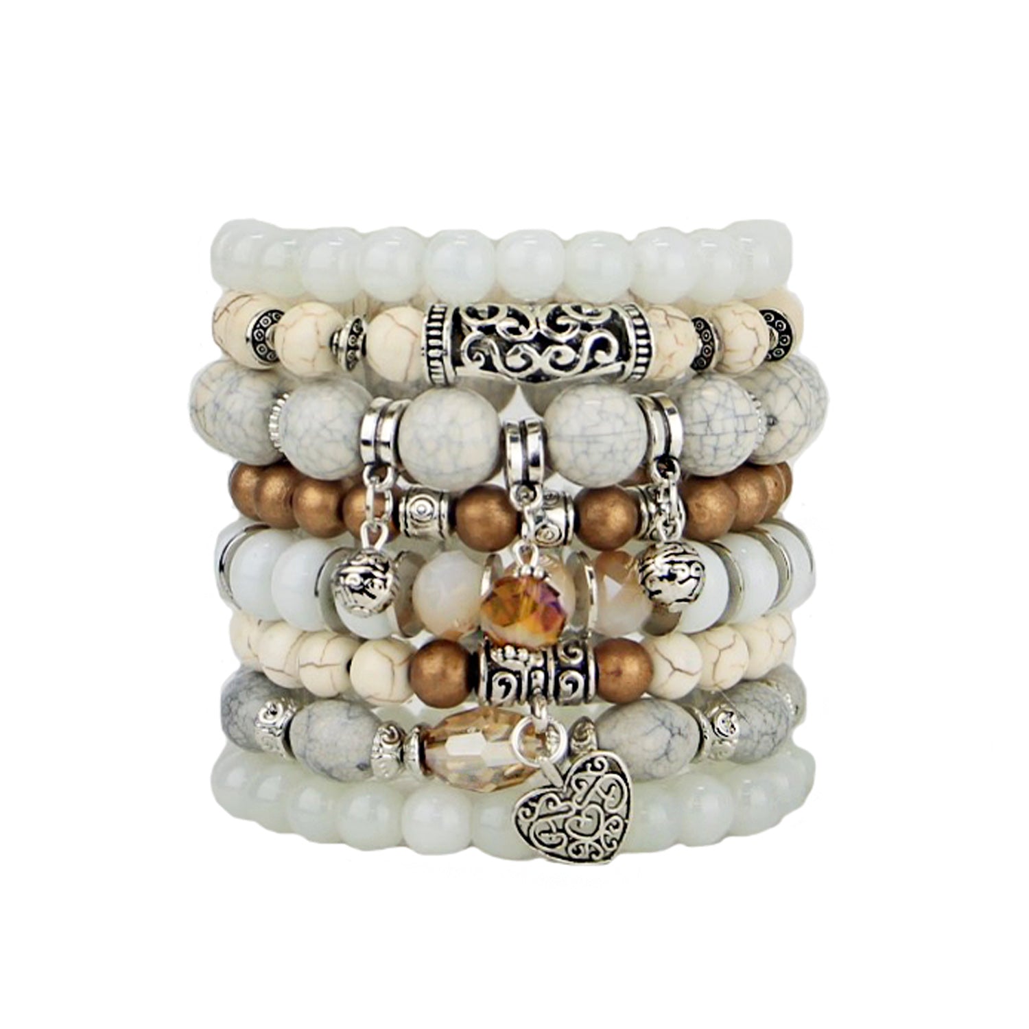 Everly - Beaded Bracelet Set of 8