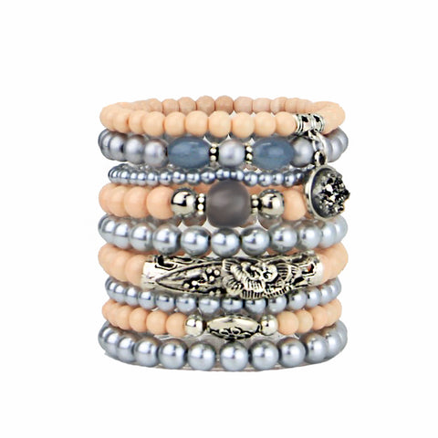 Addison - Beaded Bracelet Set of 9
