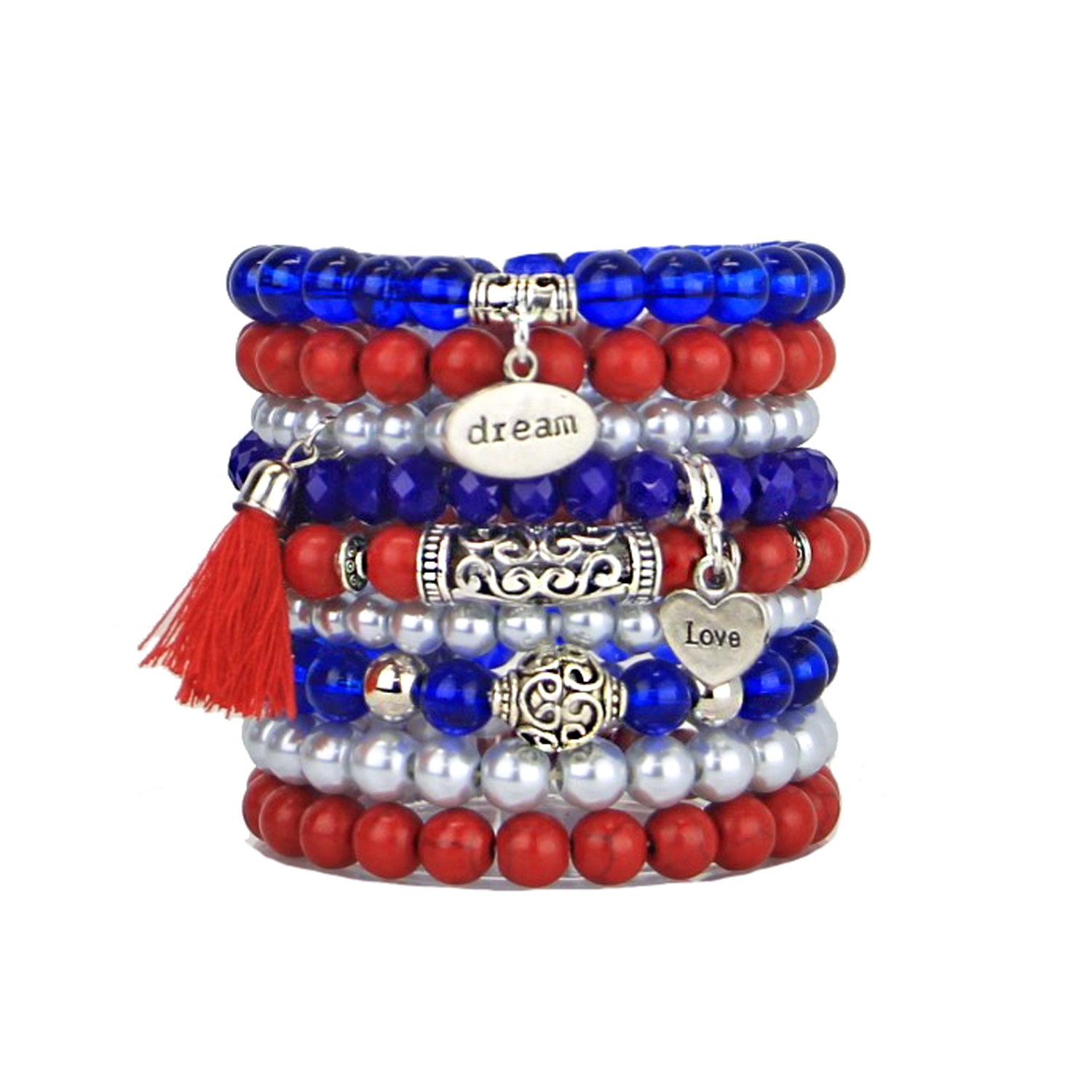 Alora - Bead Bracelets Set of 9