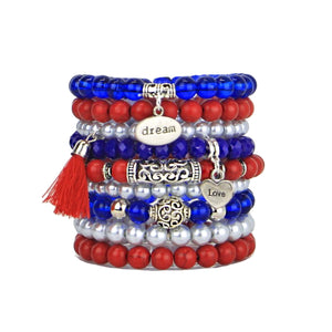 Alora - Bead Bracelets Set of 9