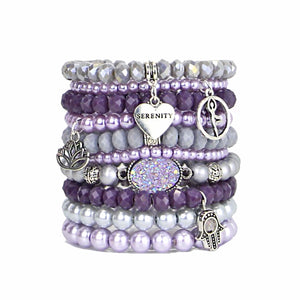 Serenity - Bead Bracelets Set of 10