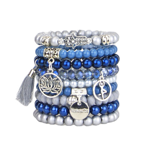 Emeline - Bead Bracelets Set of 9