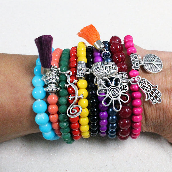 Beaded Stacked Bracelets