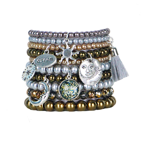 Beaded Stacked Bracelets