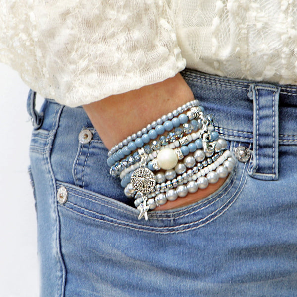 Ophelia - Beaded Bracelets Set of 9