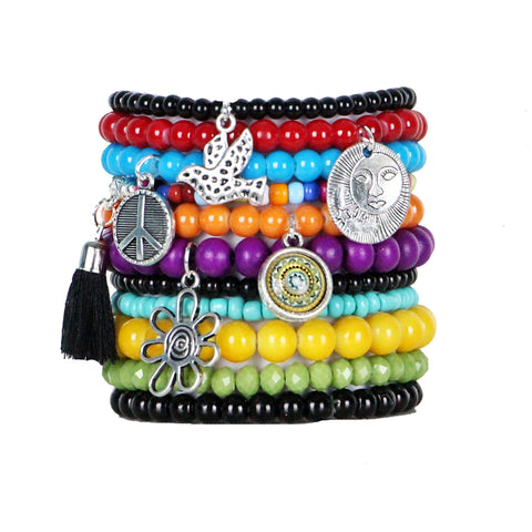 Rae - Beaded Bracelets Set of 11