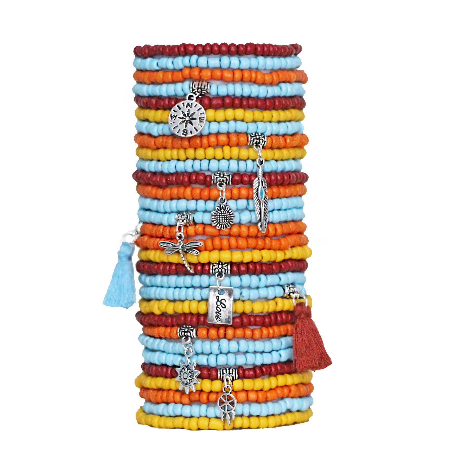 Beaded Stacked Bracelets 