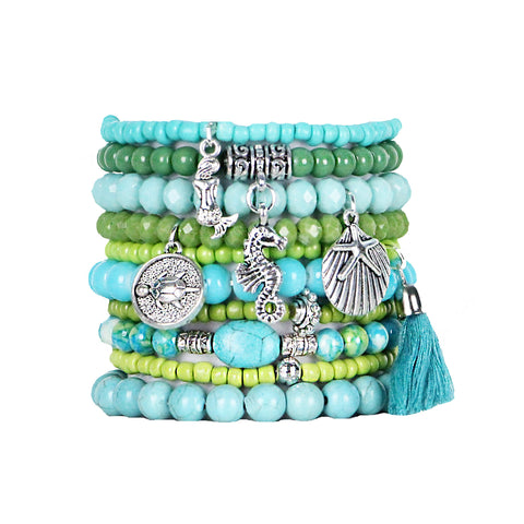 Beaded Stacked Bracelets