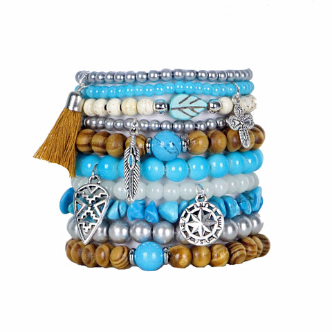 Beaded Stacked Bracelets