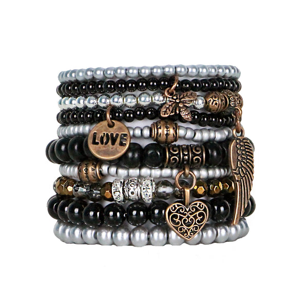 Beaded Stacked Bracelets