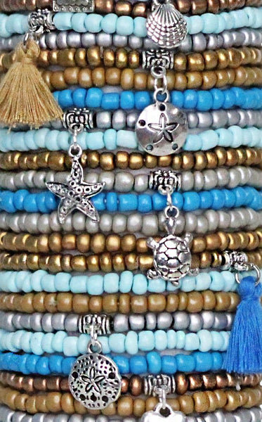 Sandy - Beaded Bracelets Set of 30