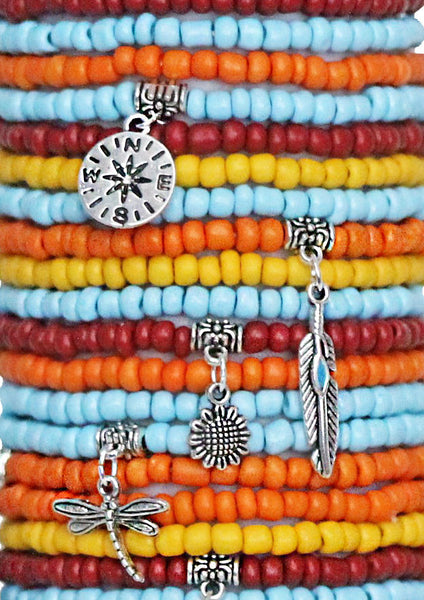 Beaded Stacked Bracelets 