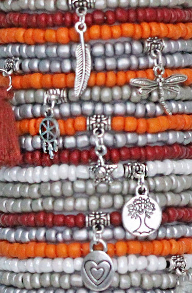 Beaded Stacked Bracelets 