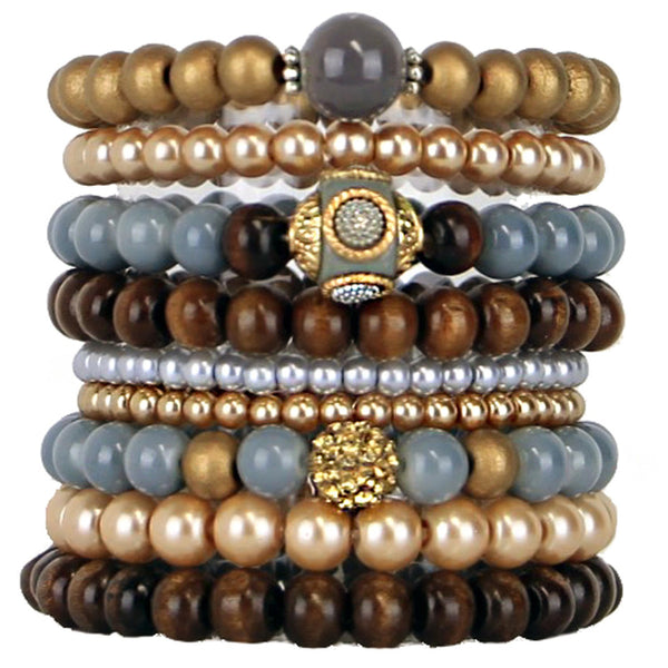 Ryleigh - Beaded Bracelets Set of 9