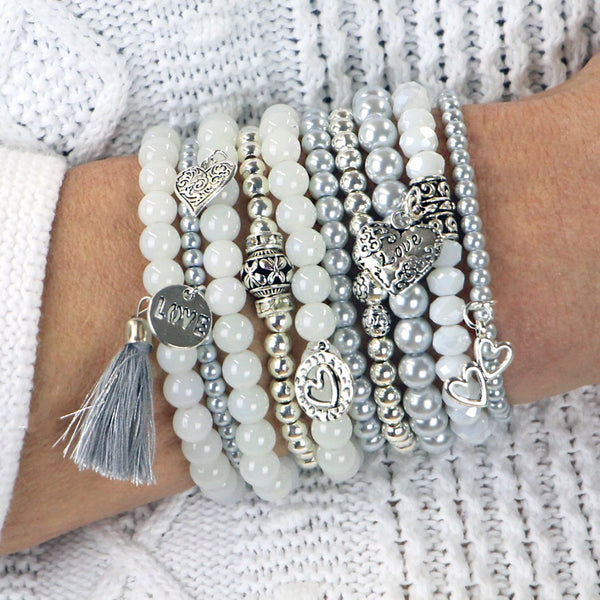 Beaded Stacked Bracelets